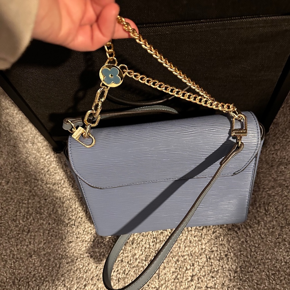 Beautiful sky blue purse